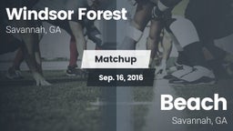 Matchup: Windsor Forest vs. Beach  2016