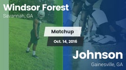 Matchup: Windsor Forest vs. Johnson  2016