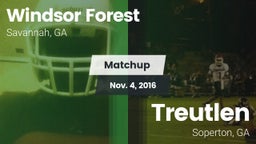 Matchup: Windsor Forest vs. Treutlen  2016