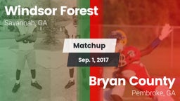 Matchup: Windsor Forest vs. Bryan County  2017
