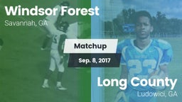 Matchup: Windsor Forest vs. Long County  2017