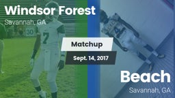 Matchup: Windsor Forest vs. Beach  2017