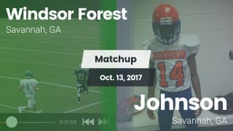 Matchup: Windsor Forest vs. Johnson  2017