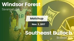 Matchup: Windsor Forest vs. Southeast Bulloch  2017