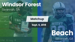 Matchup: Windsor Forest vs. Beach  2018