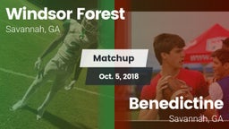 Matchup: Windsor Forest vs. Benedictine  2018