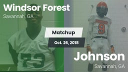 Matchup: Windsor Forest vs. Johnson  2018