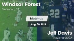 Matchup: Windsor Forest vs. Jeff Davis  2019