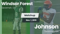 Matchup: Windsor Forest vs. Johnson  2019