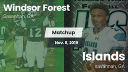 Matchup: Windsor Forest vs. Islands  2019