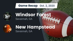 Recap: Windsor Forest  vs. New Hampstead  2020