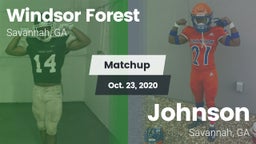 Matchup: Windsor Forest vs. Johnson  2020