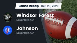 Recap: Windsor Forest  vs. Johnson  2020