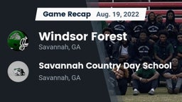 Recap: Windsor Forest  vs. Savannah Country Day School 2022