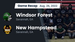 Recap: Windsor Forest  vs. New Hampstead  2022