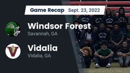 Recap: Windsor Forest  vs. Vidalia  2022
