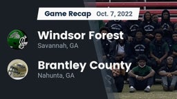 Recap: Windsor Forest  vs. Brantley County  2022