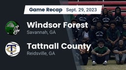 Recap: Windsor Forest  vs. Tattnall County  2023