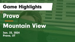 Provo  vs Mountain View  Game Highlights - Jan. 23, 2024