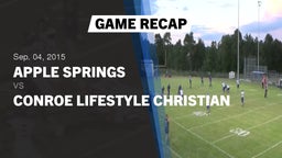 Recap: Apple Springs  vs. Conroe Lifestyle Christian 2015