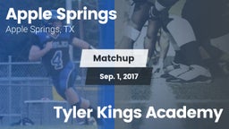 Matchup: Apple Springs vs. Tyler Kings Academy 2017
