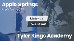 Matchup: Apple Springs vs. Tyler Kings Academy 2019