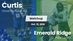 Matchup: Curtis vs. Emerald Ridge  2016