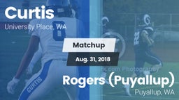 Matchup: Curtis vs. Rogers  (Puyallup) 2018