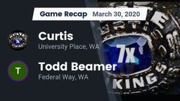 Recap: Curtis  vs. Todd Beamer  2020
