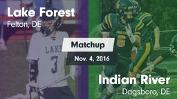 Matchup: Lake Forest vs. Indian River  2016