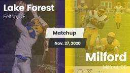 Matchup: Lake Forest vs. Milford  2020