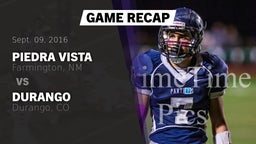 Recap: Piedra Vista  vs. Durango  2016