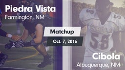 Matchup: Piedra Vista High vs. Cibola  2016