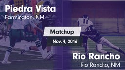 Matchup: Piedra Vista High vs. Rio Rancho  2016