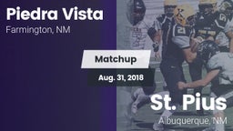 Matchup: Piedra Vista High vs. St. Pius  2018
