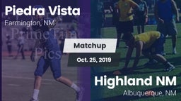 Matchup: Piedra Vista High vs. Highland  NM 2019