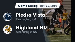 Recap: Piedra Vista  vs. Highland  NM 2019