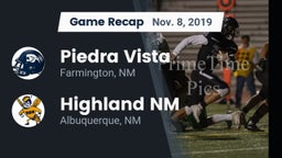 Recap: Piedra Vista  vs. Highland  NM 2019