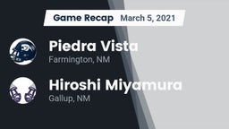 Recap: Piedra Vista  vs. Hiroshi Miyamura  2021