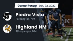 Recap: Piedra Vista  vs. Highland  NM 2022