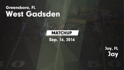 Matchup: West Gadsden vs. Jay  2016