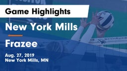 New York Mills  vs Frazee  Game Highlights - Aug. 27, 2019