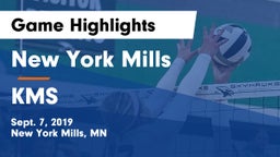 New York Mills  vs KMS Game Highlights - Sept. 7, 2019