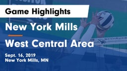 New York Mills  vs West Central Area Game Highlights - Sept. 16, 2019