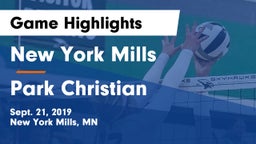 New York Mills  vs Park Christian Game Highlights - Sept. 21, 2019