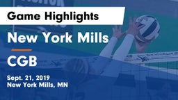 New York Mills  vs CGB Game Highlights - Sept. 21, 2019