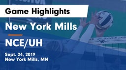 New York Mills  vs NCE/UH Game Highlights - Sept. 24, 2019