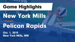 New York Mills  vs Pelican Rapids Game Highlights - Oct. 1, 2019