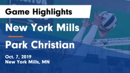 New York Mills  vs Park Christian Game Highlights - Oct. 7, 2019