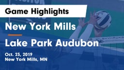 New York Mills  vs Lake Park Audubon Game Highlights - Oct. 23, 2019